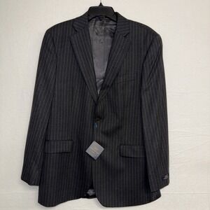 Brooks Brothers 346 Blazer Men's 40R Gray Pinstripes Wool Stretch Sport Coat NEW